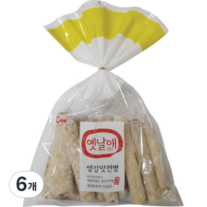 청우 옛날애 생강전병, 250g, 6개