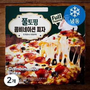 한맥 풀토핑 콤비네이션피자 (냉동), 385g, 2개