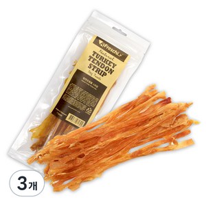 프레스키 강아지 스트립 간식, 칠면조 힘줄, 75g, 3개