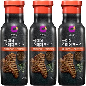 청정원 클래식 스테이크소스, 250g, 3개