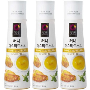 청정원 허니 머스타드 소스, 320g, 3개