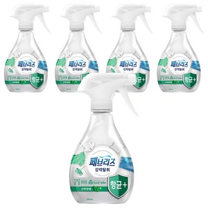 페브리즈 항균플러스 섬유탈취제 산뜻한향 본품, 370ml, 5개