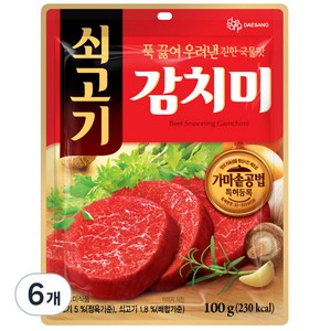 대상 쇠고기 감치미, 100g, 6개