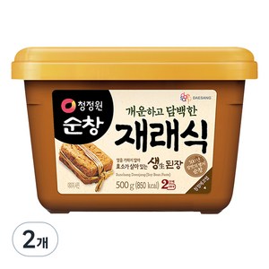 청정원순창 재래식 생된장, 500g, 2개