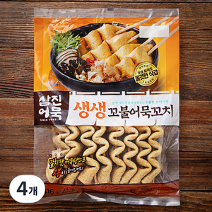 삼진어묵 생생 꼬불 어묵꼬치, 416g, 4개