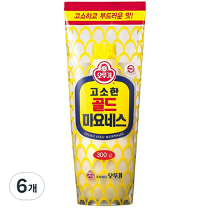 오뚜기 고소한 골드 마요네즈, 300g, 6개