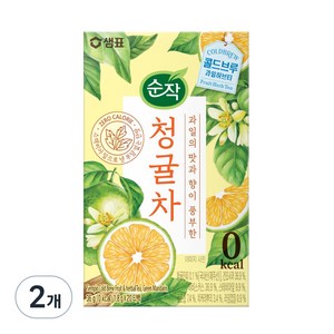 순작 콜드브루 아이스티 청귤차 티백, 1.8g, 20개입, 2개