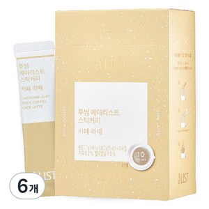 aLIST 투썸플레이스 스틱커피 카페라떼, 20g, 10개입, 6개