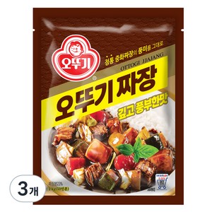 오뚜기 짜장 깊고 풍부한맛, 1kg, 3개