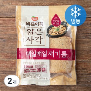 동원 바른어묵 얇은사각 (냉동), 1kg, 2개