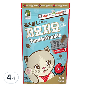 캐츠랑 저요저요 고양이 보양간식, 참치, 150g, 4개