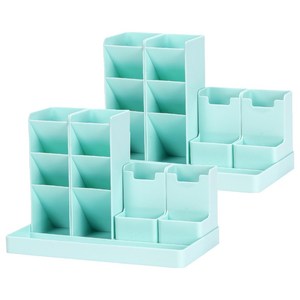 퍼즈생활건강 DIY 아이디어 책상 수납 정리함, 민트, 2개