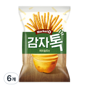 오리온 감자톡 허브솔트맛, 80g, 6개