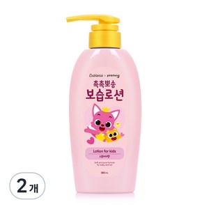 베비언스 핑크퐁 촉촉뽀송 보습로션 스윗피치향, 2개, 380ml