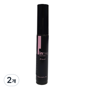 래쉬앤브로우 틴팅 속눈썹 코팅 영양제 Black, 10ml, 2개