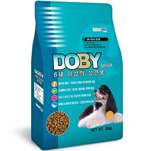 도비 6세 이상의 선견용 애견사료, 3kg, 1개