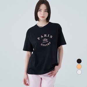 ELLEPARIS 여성용 루즈핏 Pais 1945 반팔 티셔츠