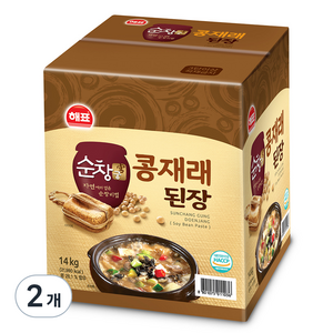 순창궁 콩재래 된장, 14kg, 2개