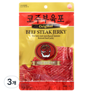 코주부 오리지널 육포, 50g, 3개