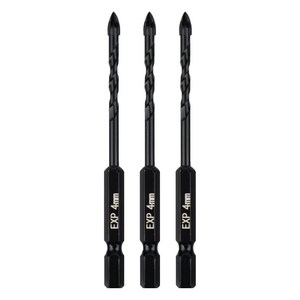 이엑스파워 만능 드릴비트 4날 4mm EMD-04, 3개