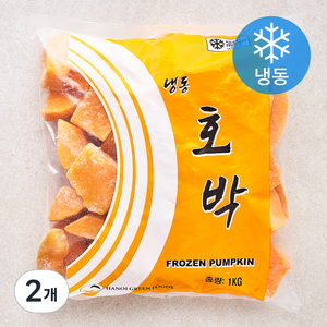 글로벌냉동식품 호박 (냉동), 1kg, 2개