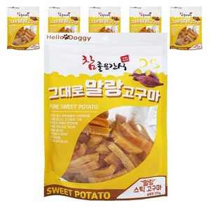 헬로도기 그대로 말랑 스틱고구마 스틱, 고구마맛, 250g, 6개