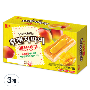 해태제과 후렌치파이 애플망고, 192g, 3개