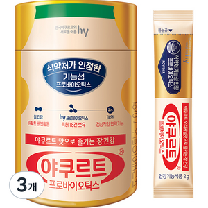 에치와이 야쿠르트 프로바이오틱스 30p, 60g, 3개