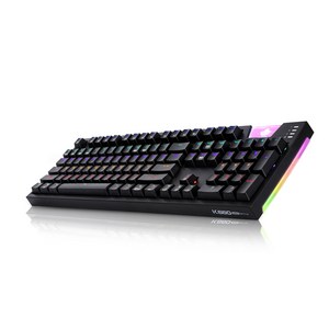 앱코 HACKER K660 ARC 프리미엄 카일 광축 방수 유선키보드 클릭 레인보우 LED, 일반형, 블랙