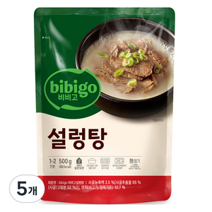 비비고 설렁탕, 500g, 5개