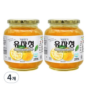 견과공장 겨울향기 유자청, 1kg, 1개입, 4개