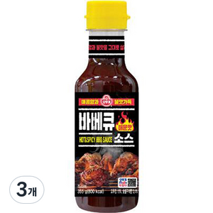 오뚜기 바베큐소스 매운맛, 355g, 3개