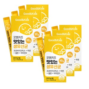 굿앤키즈 맛있는 생유산균 30포, 60g, 6개