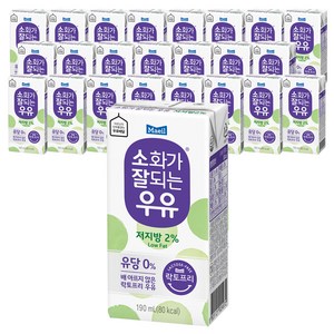 매일유업 소화가 잘되는 우유 저지방, 190ml, 24개