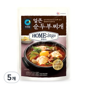 호밍스 얼큰순두부찌개, 450g, 5개