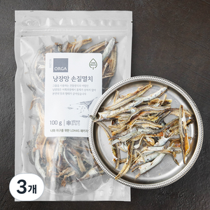 ZERO 낭장망 손질멸치, 100g, 3개