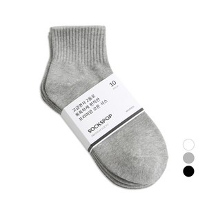 삭스팝 여성용 프리미엄 단목 밴딩 양말 10켤레
