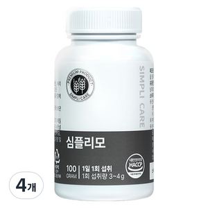 심플리케어 심플리모, 100g, 4개