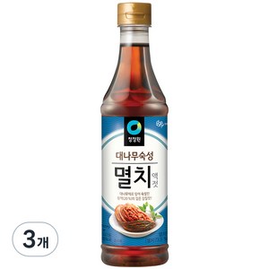 청정원 멸치액젓, 1kg, 3개