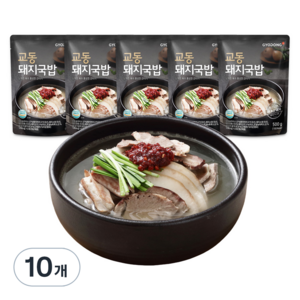 교동식품 부산식 돼지국밥, 500g, 10개