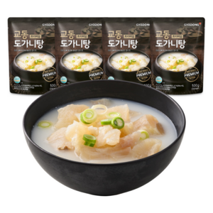 교동식품 프리미엄 도가니탕, 500g, 4개