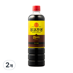 몽고식품 몽고간장 진골드, 900ml, 2개