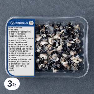 살맛나요 국내산 논 우렁살 (냉장), 180g, 3개