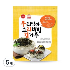 바다모아 우리엄마 요리비법 김가루, 60g, 5개