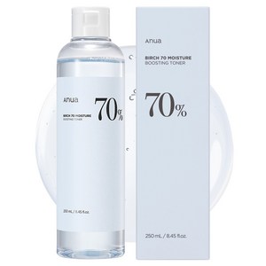 아누아 자작나무 70 촉촉물광피부 수분 부스팅 토너, 250ml, 1개