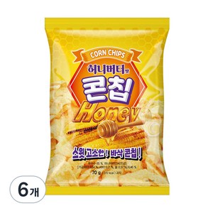 콘칩 허니버터맛, 70g, 6개