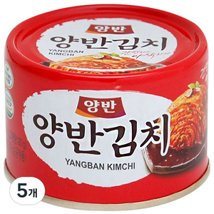 동원에프엔비 양반김치 캔, 160g, 5개