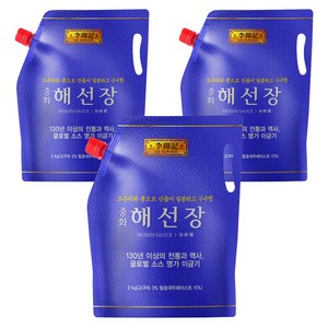 이금기 중화 해선장 스파우트팩, 2kg, 3개
