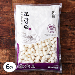 쿡탁 조랑떡, 1kg, 6개