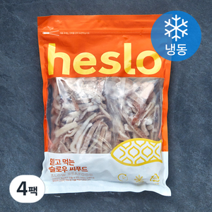 해슬로 오징어채 (냉동), 4팩, 500g